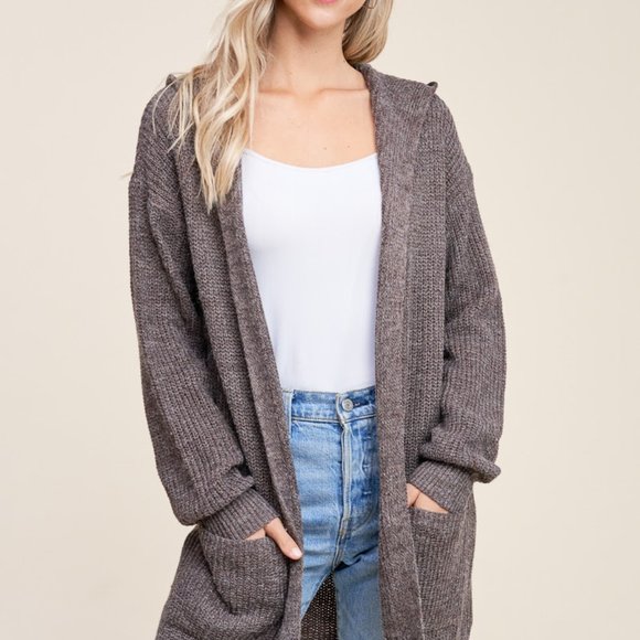 Staccato Sweaters - BOUTIQUE OPEN FRONT BOYFRIEND CARDIGAN